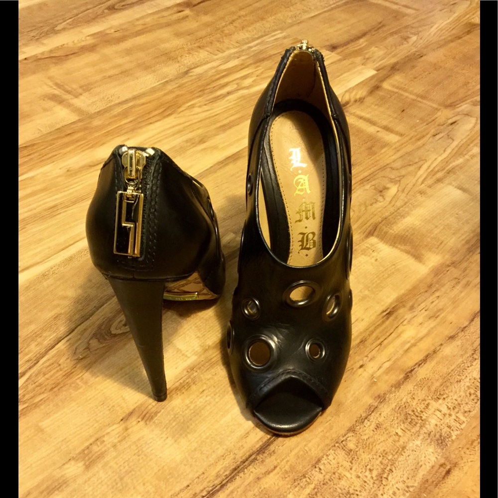 L.A.M.B. Black Heels Size 5.5